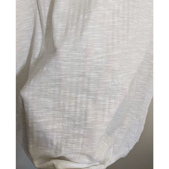Prana Ocupas Popover Soft White Semi-Sheer Organic Cotton Blend Top Small - Picture 7 of 10